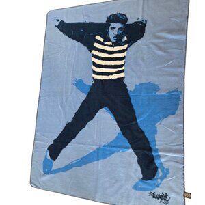 Elvis Jailhouse Rock Plush Fleece Throw Blanket King of Rock & Roll 51x67